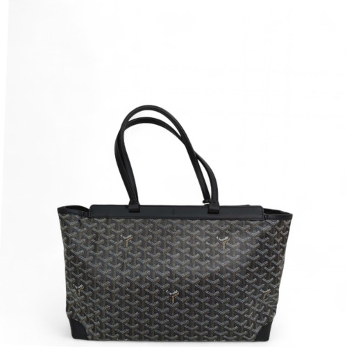 Goyard Villette Tote MM Goyardine Black Grey
