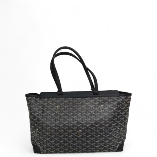 Goyard Villette Tote MM Goyardine Black Grey