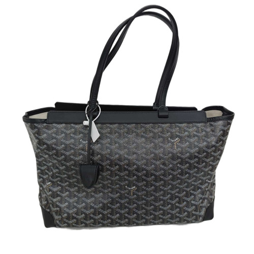Goyard Villette Tote MM Goyardine Black Grey