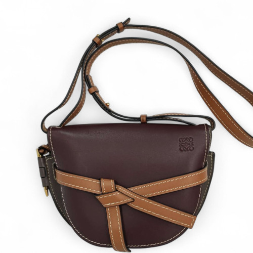 Loewe Small Gate Calfskin Brown