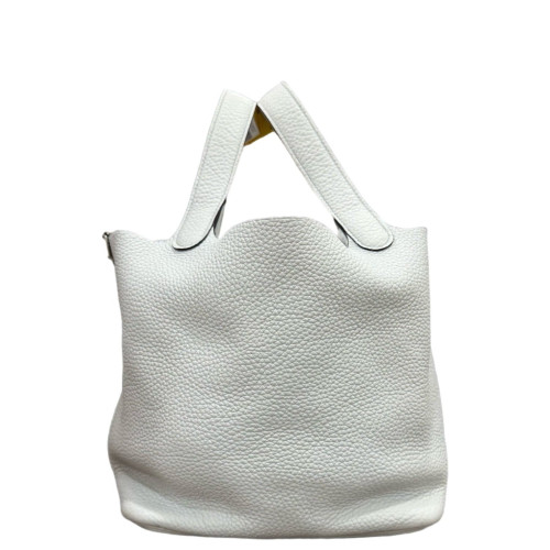 Hermes Picotin 22 Taurillon Clemence 01 White