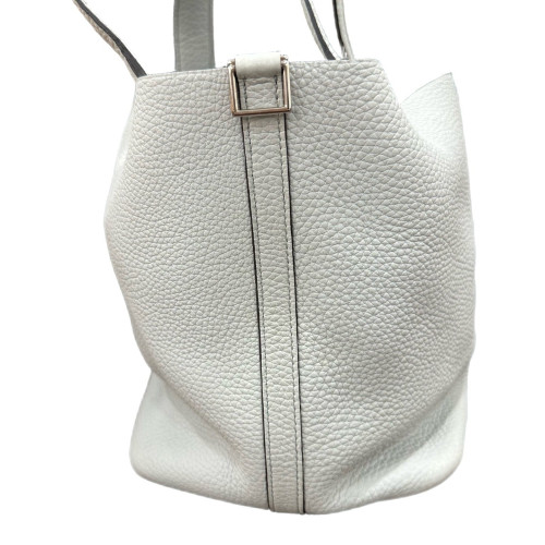 Hermes Picotin 22 Taurillon Clemence 01 White