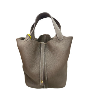 Hermes Picotin 22 Taurillon Clemence 18 Etoupe