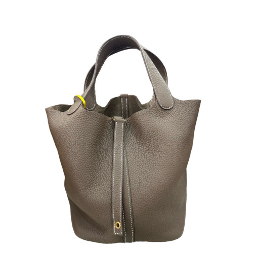Hermes Picotin 22 Taurillon Clemence 18 Etoupe
