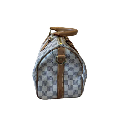 Louis Vuitton Speedy Bandouliere 25 Damier Azur White Louis Vuitton Speedy Bandouliere 25 Damier Azur White