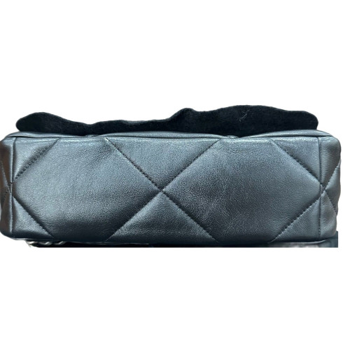 Chanel Quilted Small 19 Flag Lambskin Black