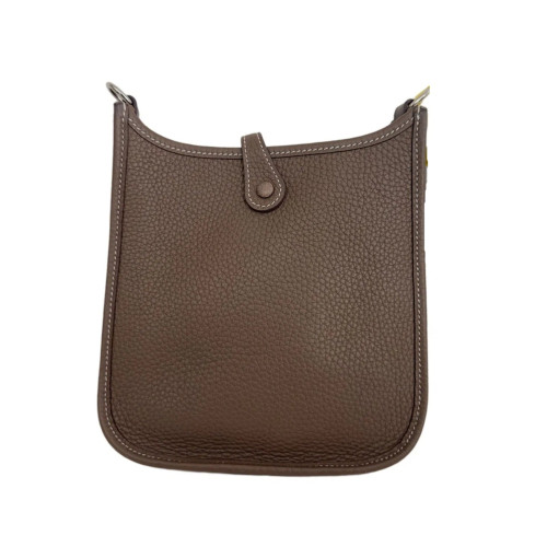 Hermes Mini Evelyne Taurillon Clemence 18 Etoupe
