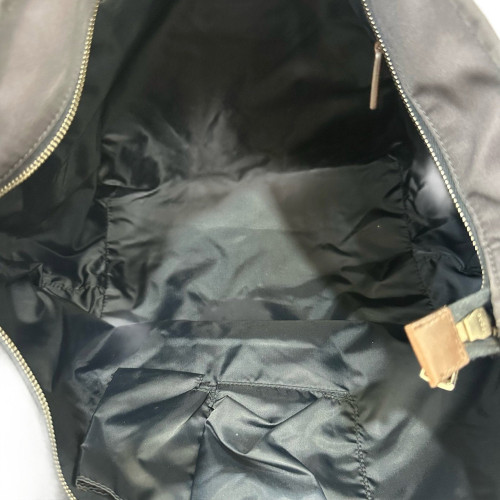 Gucci Tote Bag Nylon Navy Grey Red