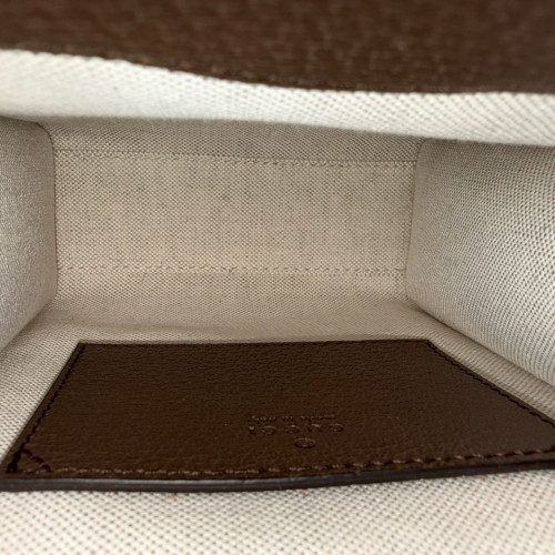 Gucci Mini Interlocking G Tote Monogram Jumbo GG Beige Brown Green