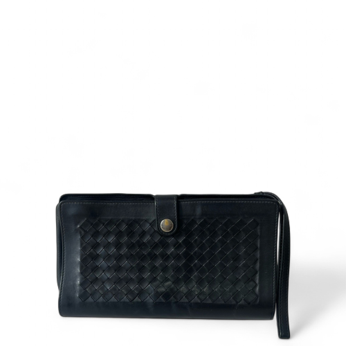 Bottega Veneta Clutch Lambskin Intrecciato Nappa Nappa Black Bottega Veneta Clutch Lambskin Intrecciato Nappa Nappa Black