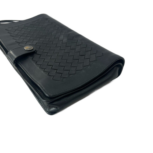 Bottega Veneta Clutch Lambskin Intrecciato Nappa Nappa Black Bottega Veneta Clutch Lambskin Intrecciato Nappa Nappa Black