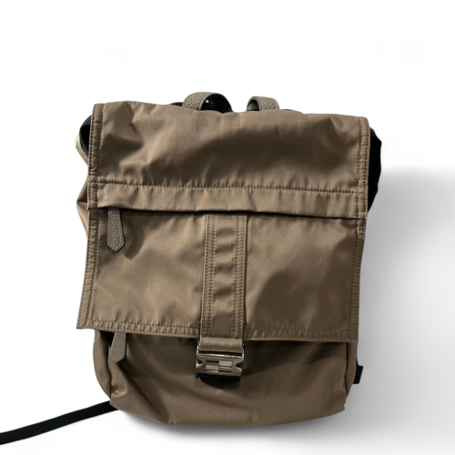 Fendi Backpack Nylon Calfskin Brown Black