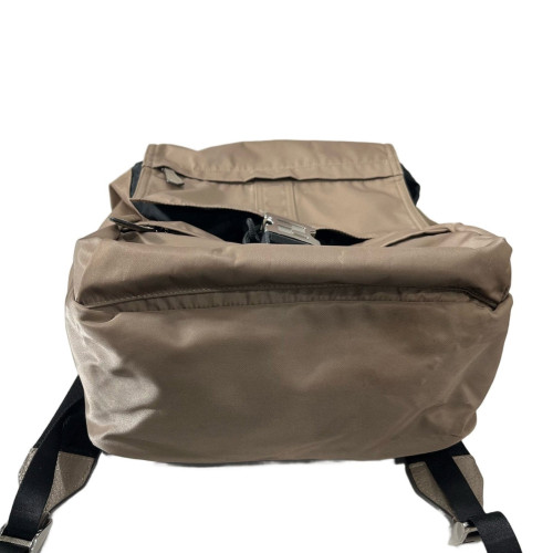 Fendi Backpack Nylon Calfskin Brown Black