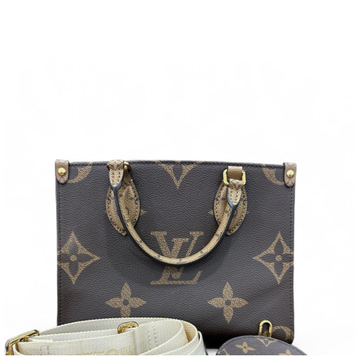 Louis Vuitton Onthego PM Monogram Reverse Monogram Giant Brown
