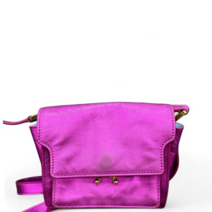 Marni Crossbody Bag Calfskin Purple