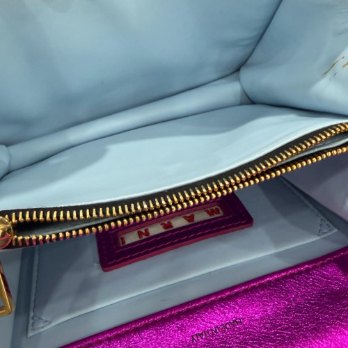Marni Crossbody Bag Calfskin Purple