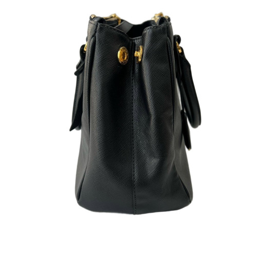 Prada Two-Way Bag Saffiano Calfskin Black