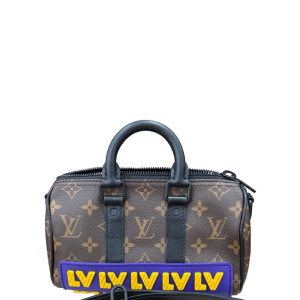 Louis Vuitton Lv Rubber Keepall Bandouliere 25 Monogram Brown
