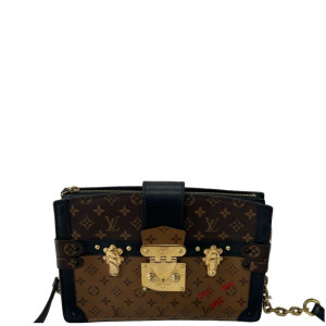 Louis Vuitton Trunk Clutch Monogram Reverse Monogram Brown