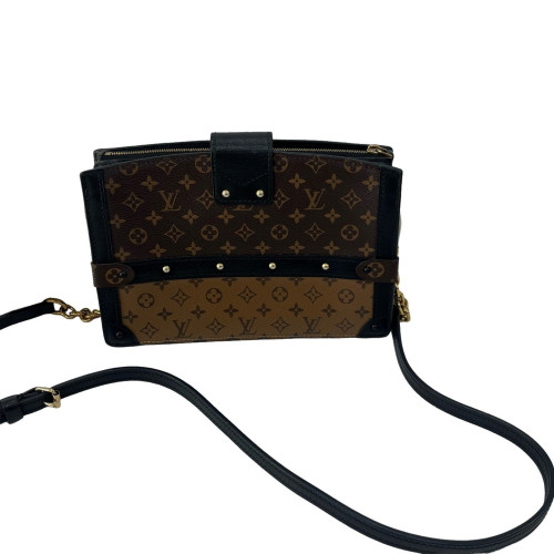 Louis Vuitton Trunk Clutch Monogram Reverse Monogram Brown