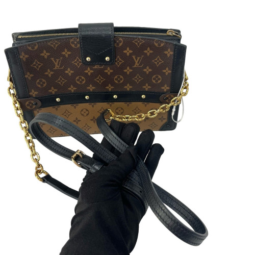 Louis Vuitton Trunk Clutch Monogram Reverse Monogram Brown