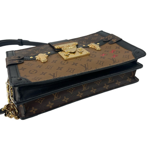 Louis Vuitton Trunk Clutch Monogram Reverse Monogram Brown