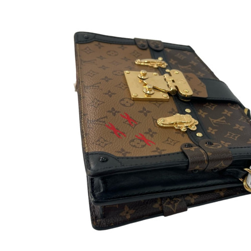 Louis Vuitton Trunk Clutch Monogram Reverse Monogram Brown