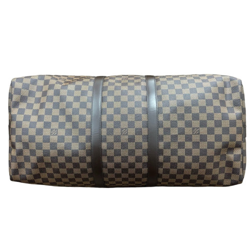 Louis Vuitton Keepall Bandouliere 55 Damier Ebene Brown