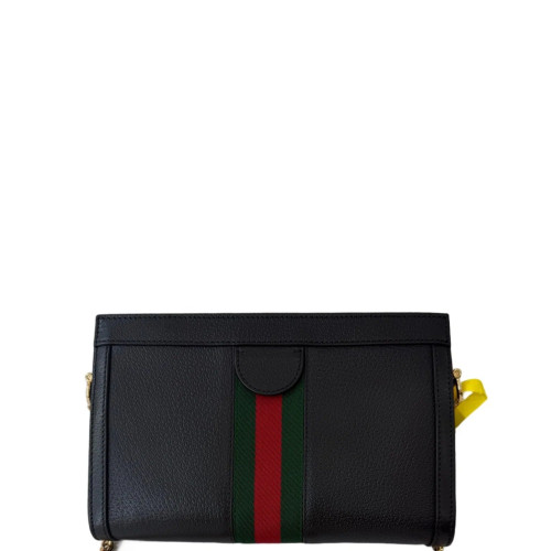 Gucci Small Ophidia Chain Shoulder Bag Calfskin Black
