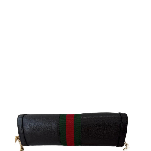 Gucci Small Ophidia Chain Shoulder Bag Calfskin Black