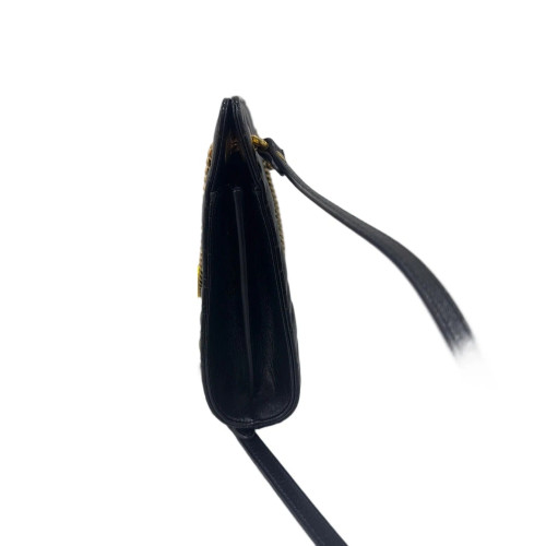 Gucci Matelasse GG Marmont Shoulder Bag Calfskin Black