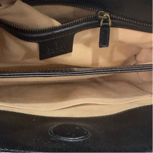 Gucci Matelasse GG Marmont Shoulder Bag Calfskin Black