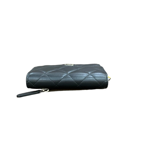 Chanel Quilted Flap Wallet Calfskin Black