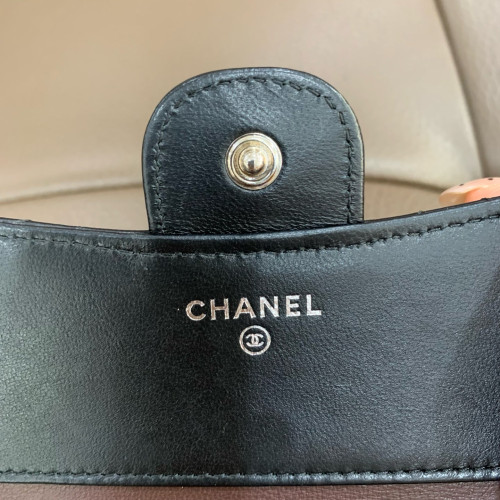 Chanel Quilted Flap Wallet Calfskin Black