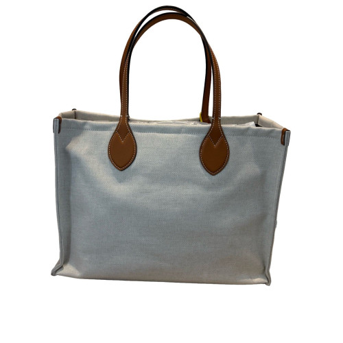 Gucci Tote Bag Canvas Calfskin Brown Beige Gucci Tote Bag Canvas Calfskin Brown Beige