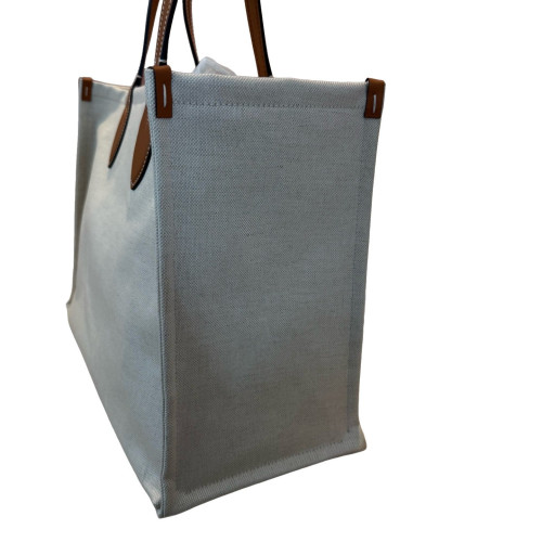 Gucci Tote Bag Canvas Calfskin Brown Beige Gucci Tote Bag Canvas Calfskin Brown Beige