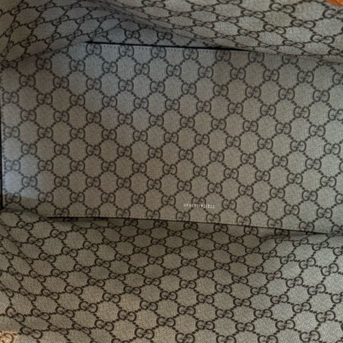 Gucci Tote Bag Canvas Calfskin Brown Beige Gucci Tote Bag Canvas Calfskin Brown Beige