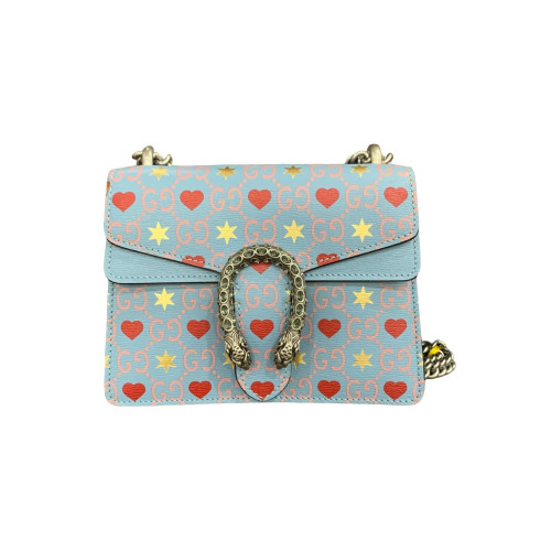 Gucci Mini Dionysus Calfskin GG Supreme Monogram Blue Red Yellow Gucci Mini Dionysus Calfskin GG Supreme Monogram Blue Red Yellow