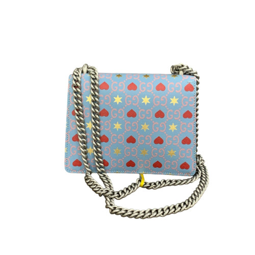 Gucci Mini Dionysus Calfskin GG Supreme Monogram Blue Red Yellow Gucci Mini Dionysus Calfskin GG Supreme Monogram Blue Red Yellow