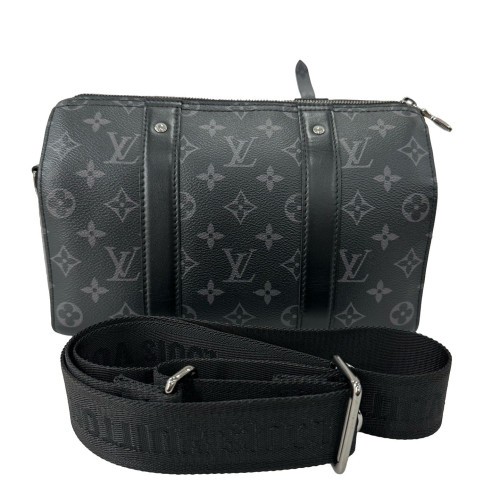 Louis Vuitton City Keepall Monogram Black Grey