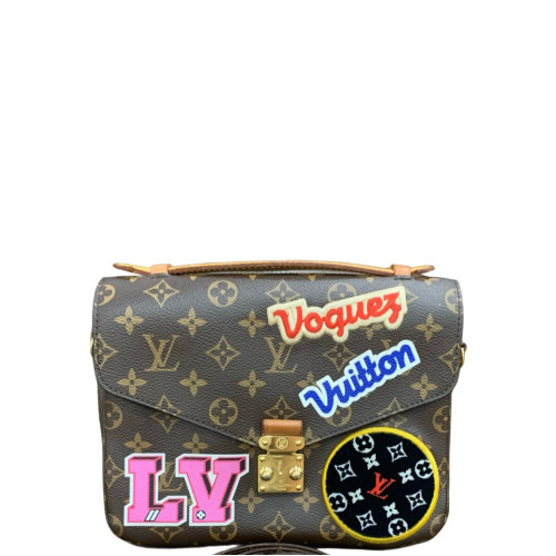 Louis Vuitton Badge Pochette Metis Monogram Brown