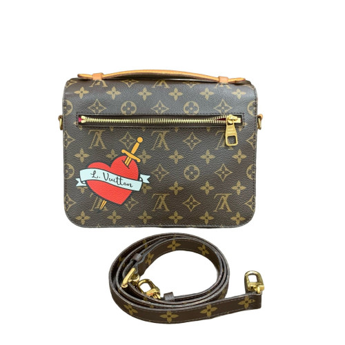 Louis Vuitton Badge Pochette Metis Monogram Brown