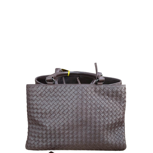 Bottega Veneta Tote Bag Lambskin Intrecciato Brown