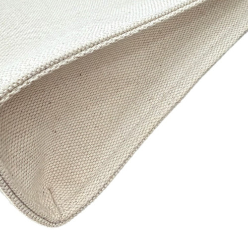 Moynat Clutch Canvas Calfskin White Pink Moynat Clutch Canvas Calfskin White Pink