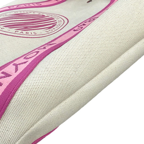 Moynat Tote Bag Canvas Beige Pink