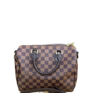 Louis Vuitton Speedy Bandouliere 25 Damier Ebene Brown