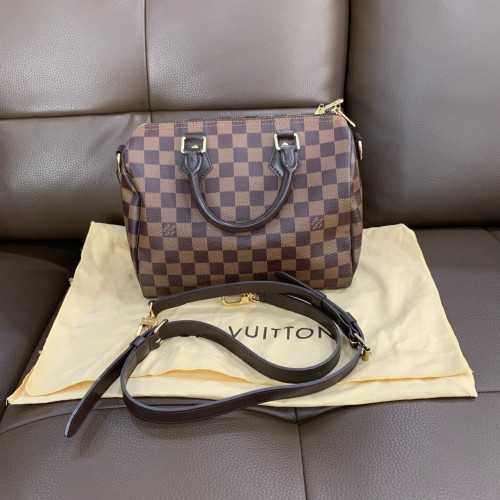 Louis Vuitton Speedy Bandouliere 25 Damier Ebene Brown