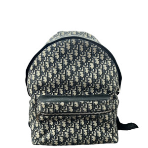 Dior Rider Backpack Canvas Oblique Black Beige