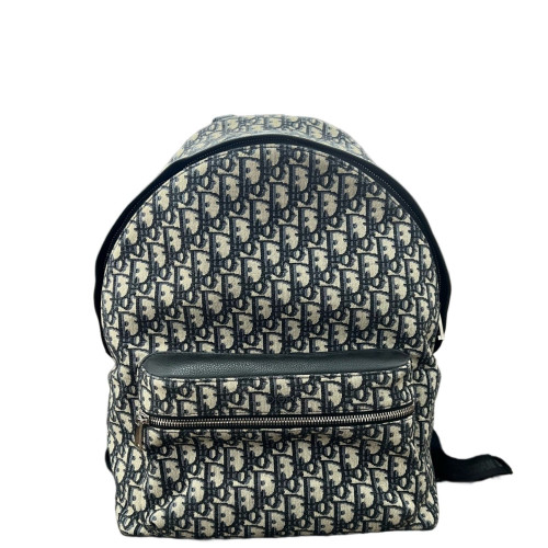 Dior Rider Backpack Canvas Oblique Black Beige