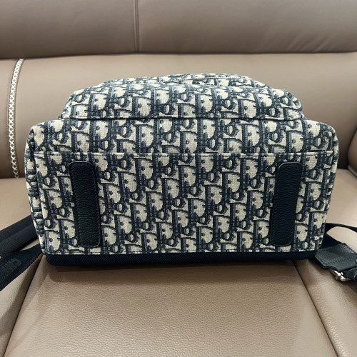 Dior Rider Backpack Canvas Oblique Black Beige